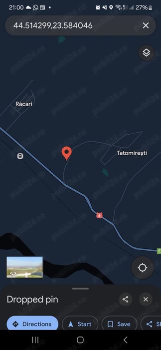 Teren intravilan de vanzare Tatomiresti