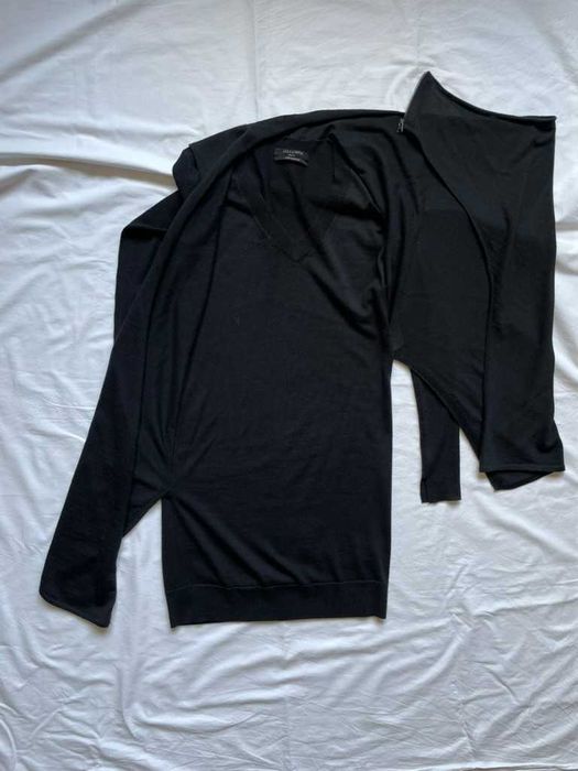 All Saints Drina Draped Wool Dress