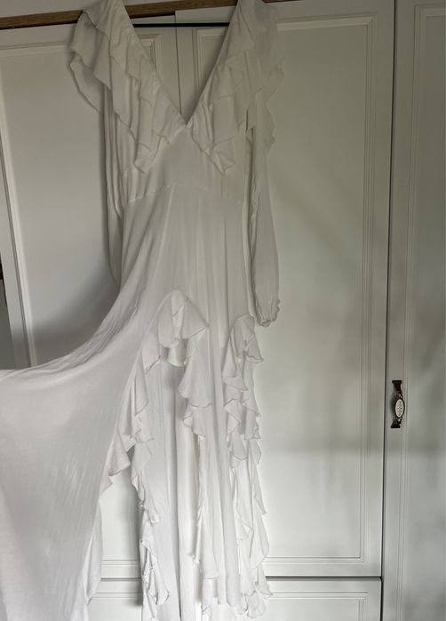 Rochie alba eleganta