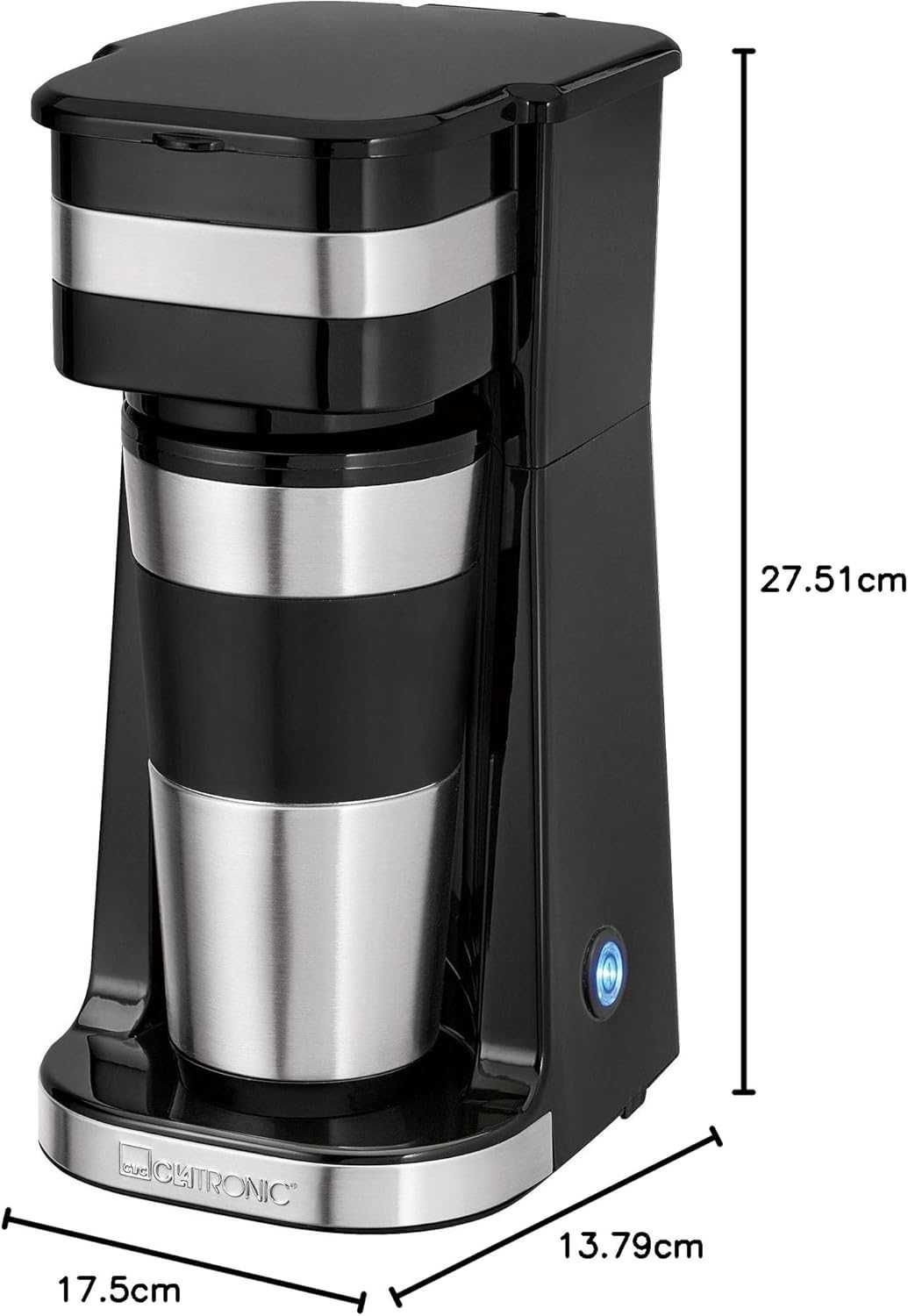 Кафемашина Clatronic KA3733 с чаша, включваща термo чаша