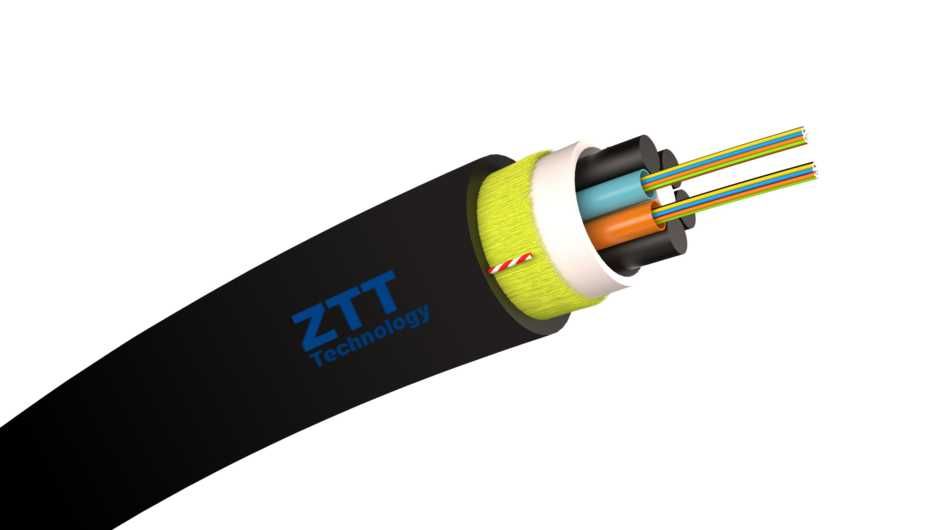 Cablu Fibra Optica ADSS ZTT 24 Fire, 2 Buffere X 12 Fire 2.7KN