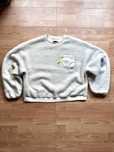 Pullover crewneck jumper sweater bluza oversize Converse Sherpa cream