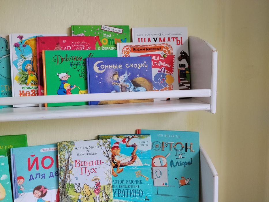 Полка для книг из дерева 2 штуки