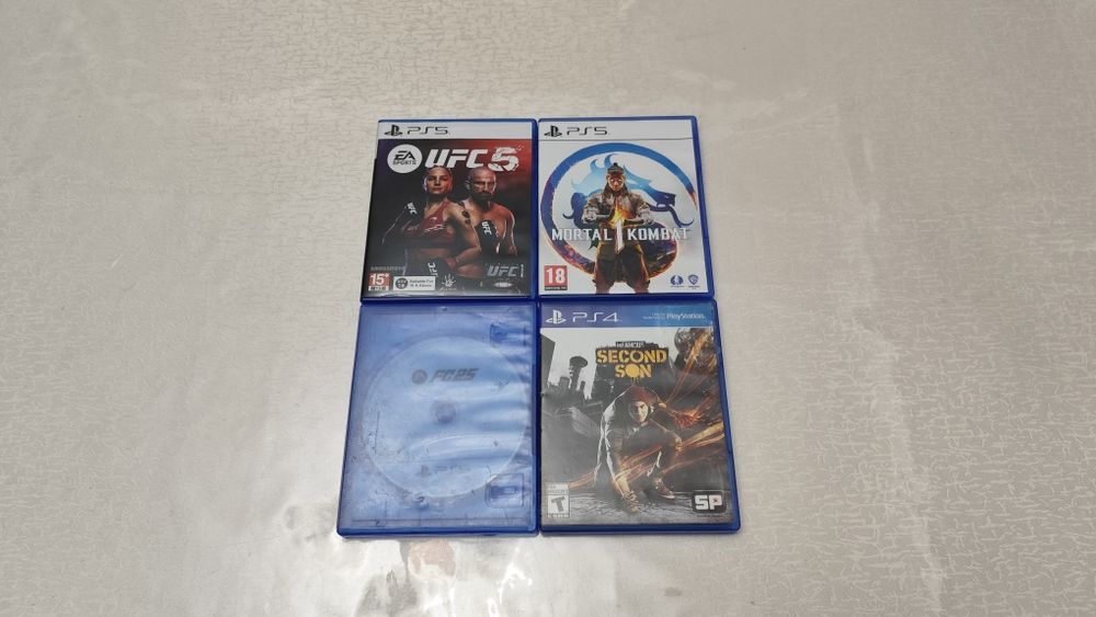 Playstation диски для PS4 PS5 UFC5 MK1 FC25 INFAMOUS