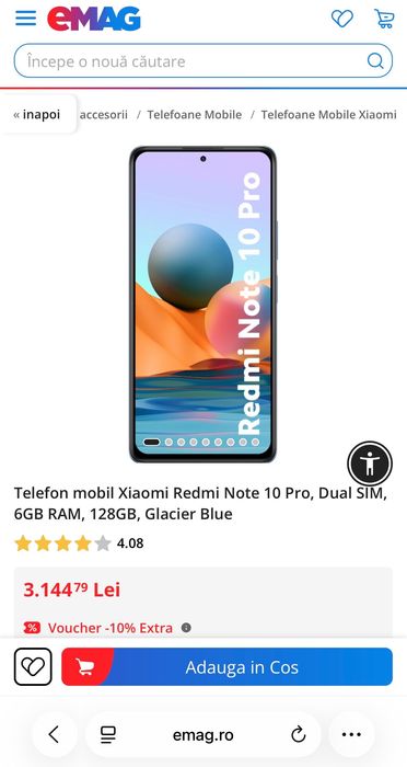Xiaomi Redmi Note 10 Pro / 128GB