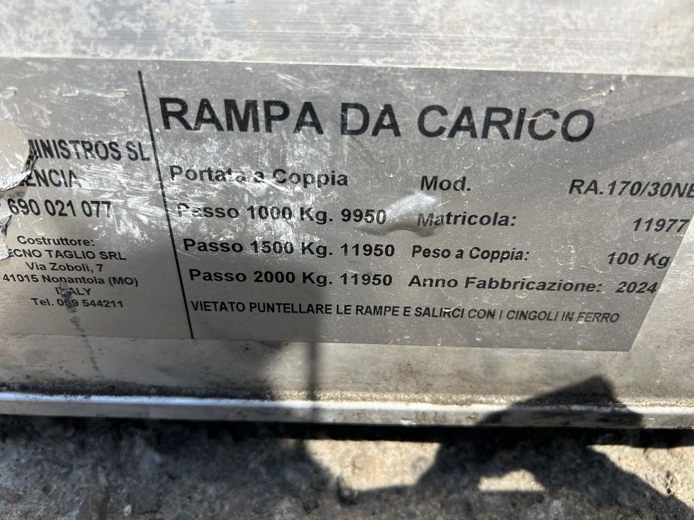 Rampe alumimiu incarcare 12 tone