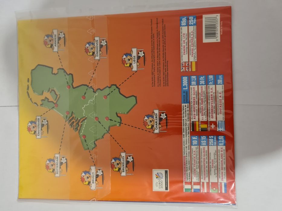 Panini EURO 2000 album in stare near mint