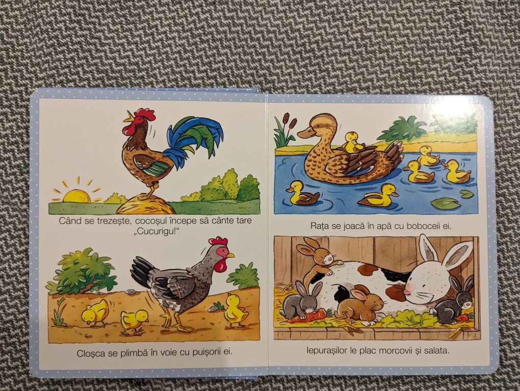Set 4 cărticele cartonate pentru copii 1 an+