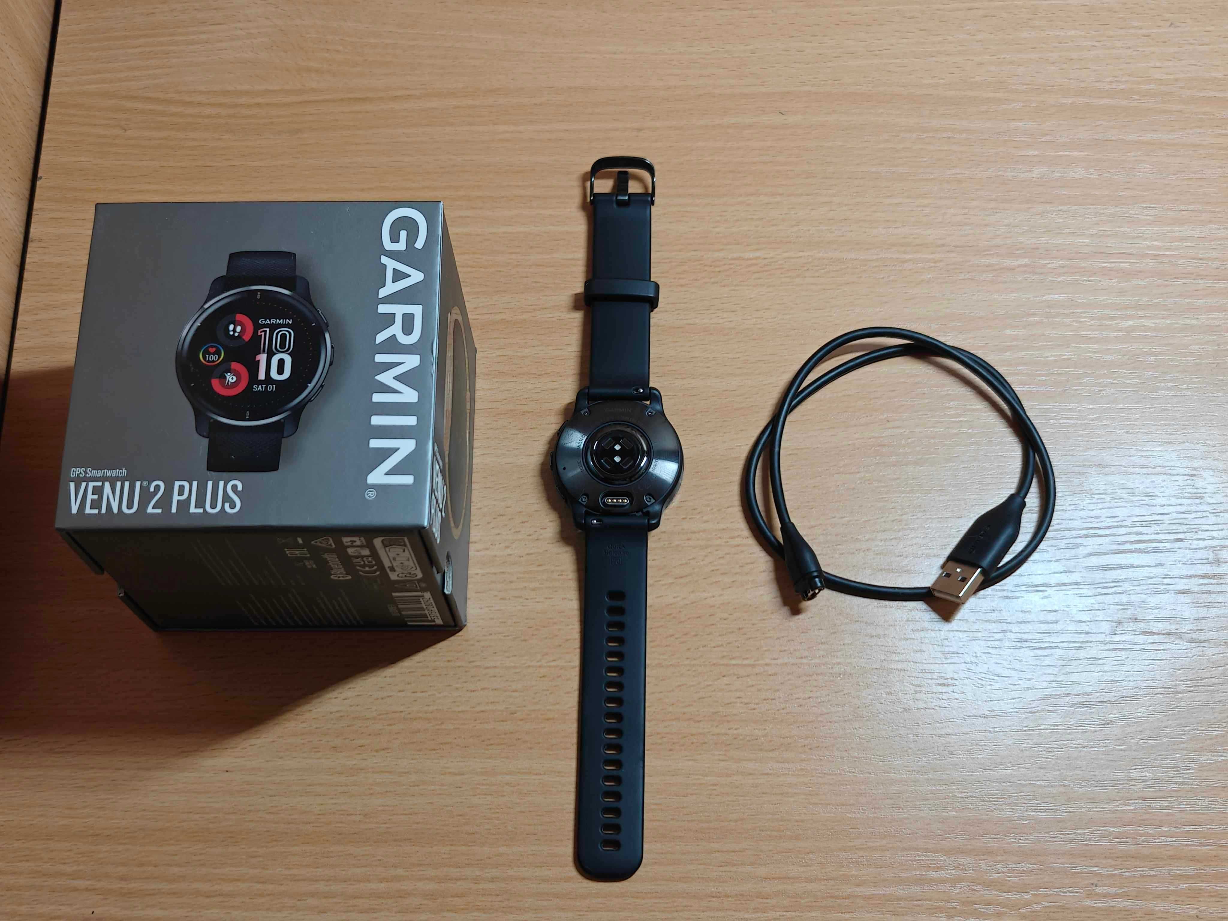 Като нов! Smartwatch Garmin Venu 2 Plus 43mm Black/Slate