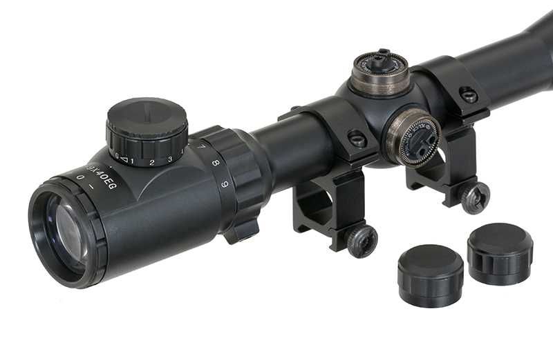 Luneta Tactica Sniper PCS 3-9X40E PCS Cu Reticul Luminat Zoom Reglabil