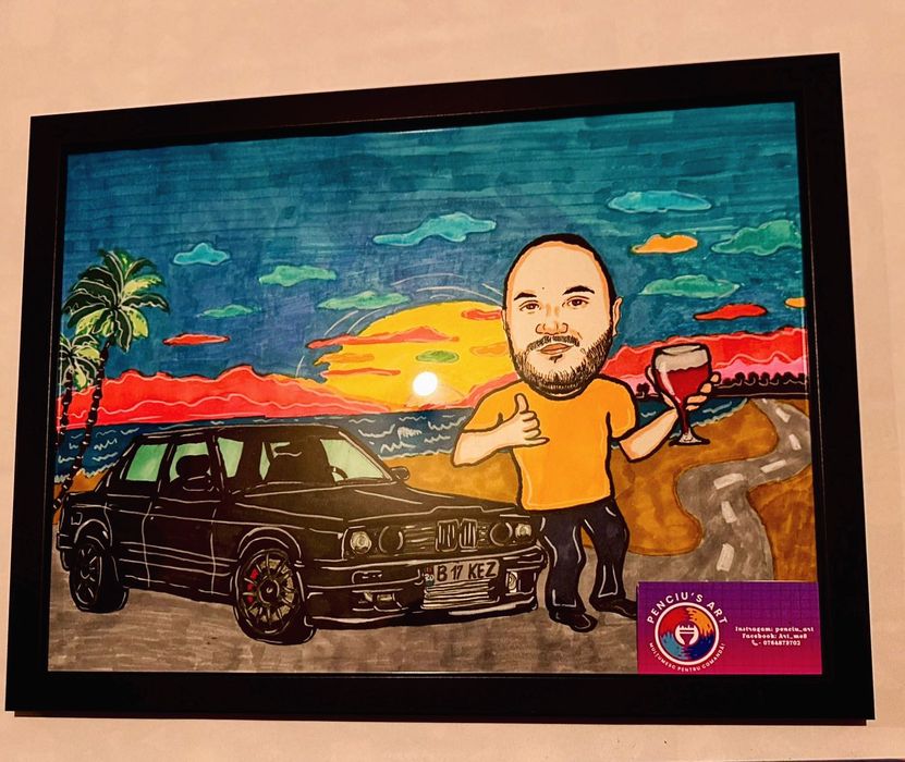 Caricatura personalizata color