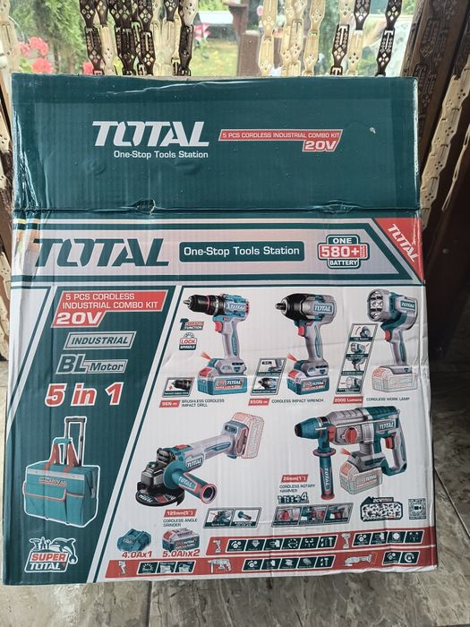 TOTAL 20VКомлект 5бр Акумулаторни Машини