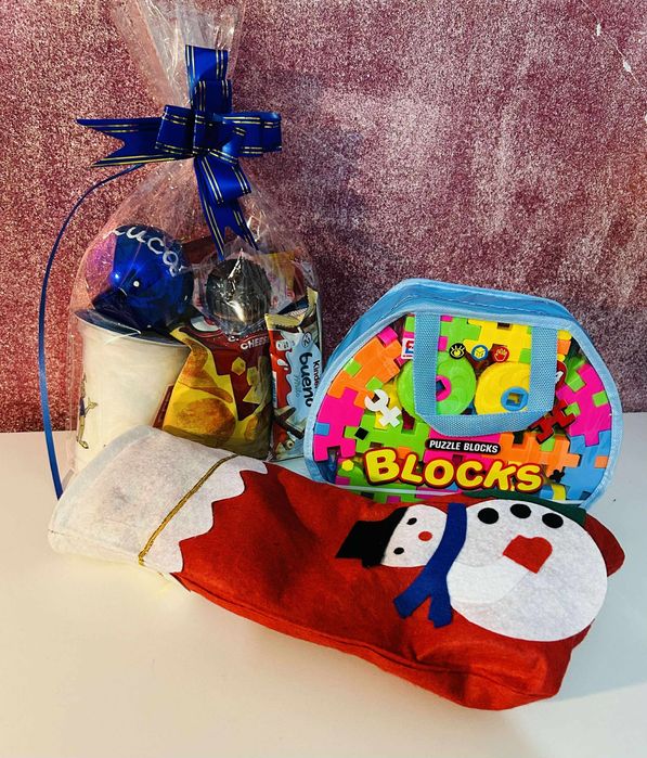 Set dulciuri+jucărie+ ciorap