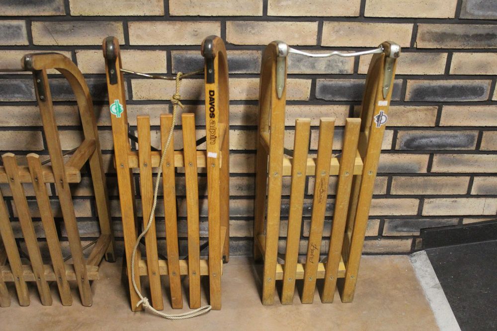 Sanii din lemn Davos pentru o persoana