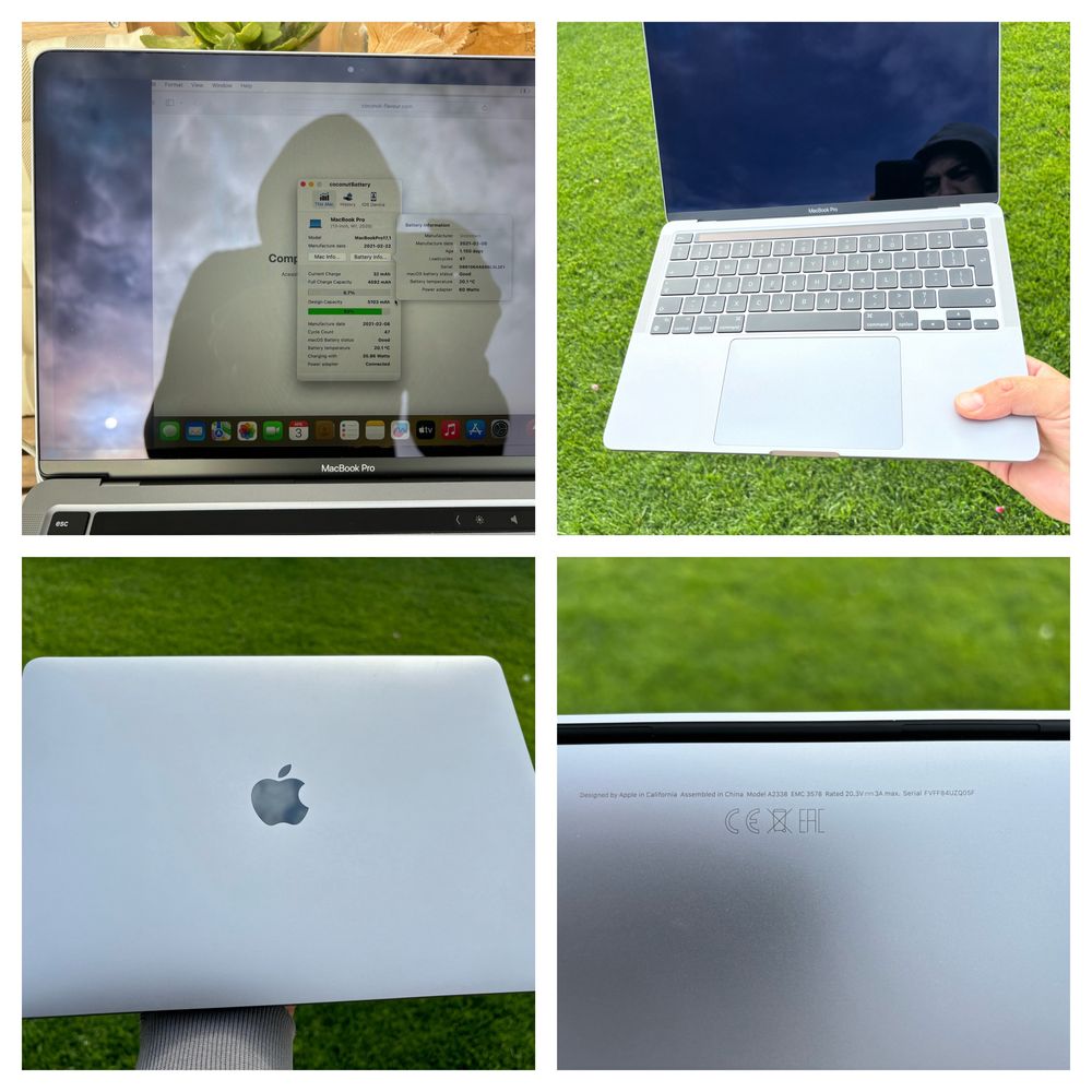 MacBook Pro 13-inch, M1, 2020 13.3 SPG 8C GPU 8GB 512GB impecabil