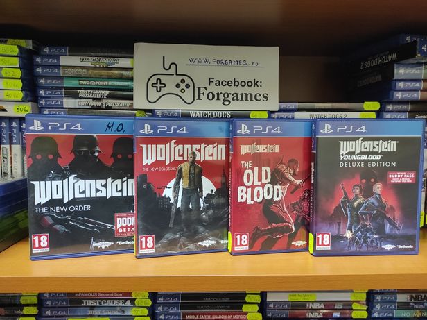 Wolfenstein New Order The Old Blood PS4,New Collosus,Youngblood Xbox