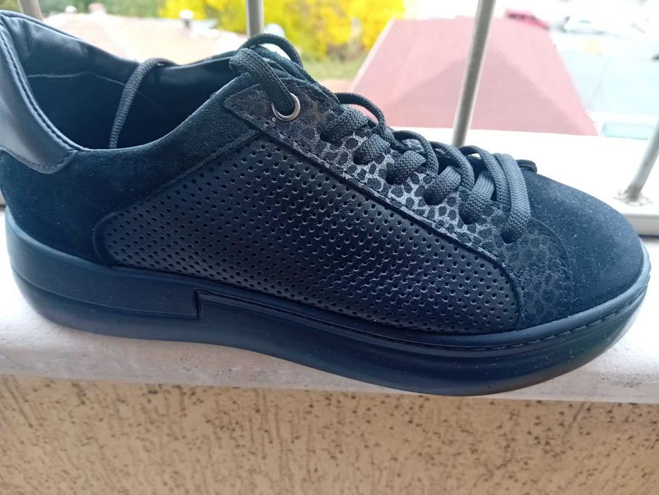 Женски спортно-елегантни маратонки от естествена кожа