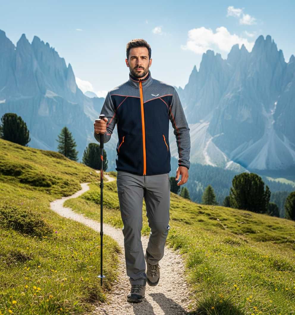 Salewa Puez Hybrid Fleece - Оригинално мъжко поларено горнище размер M