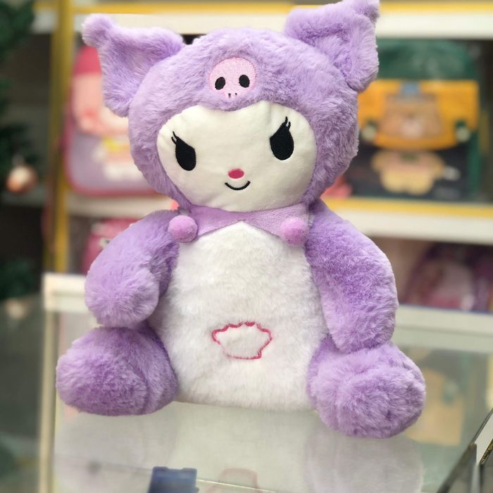 Интерактивна плюшена играчка Дишаща и Музикална Куроми 30см Kuromi