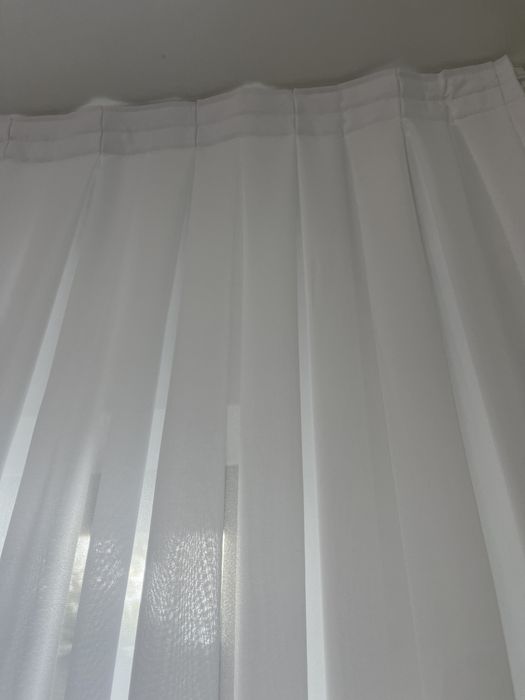 Perdea matase alba