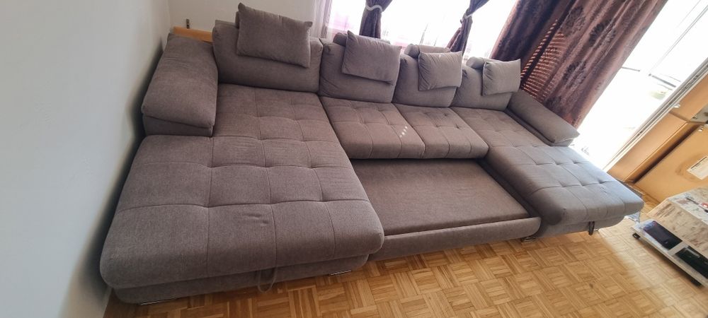 Coltar extensibil in u cu lazi de depozitare