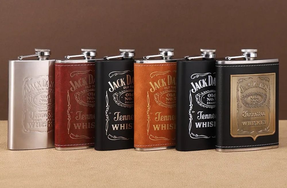 Botelcuta Jack Daniel's Recipeint inox  Plosca Whisky