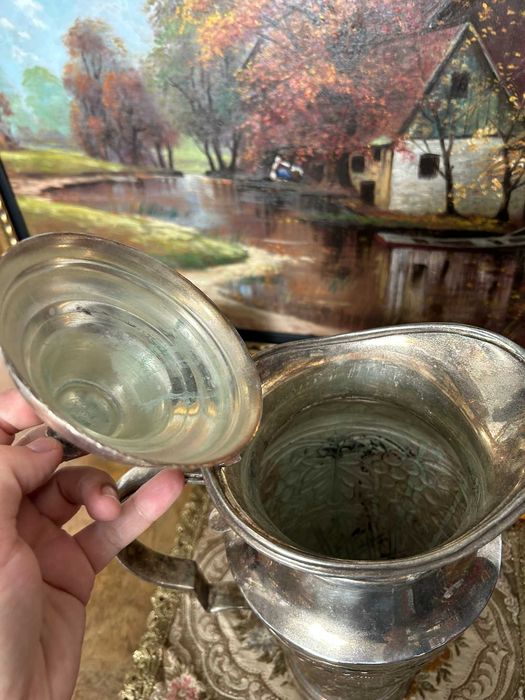 DN978 Vas mare argintat superb 1,76kg 35h 20 diametru