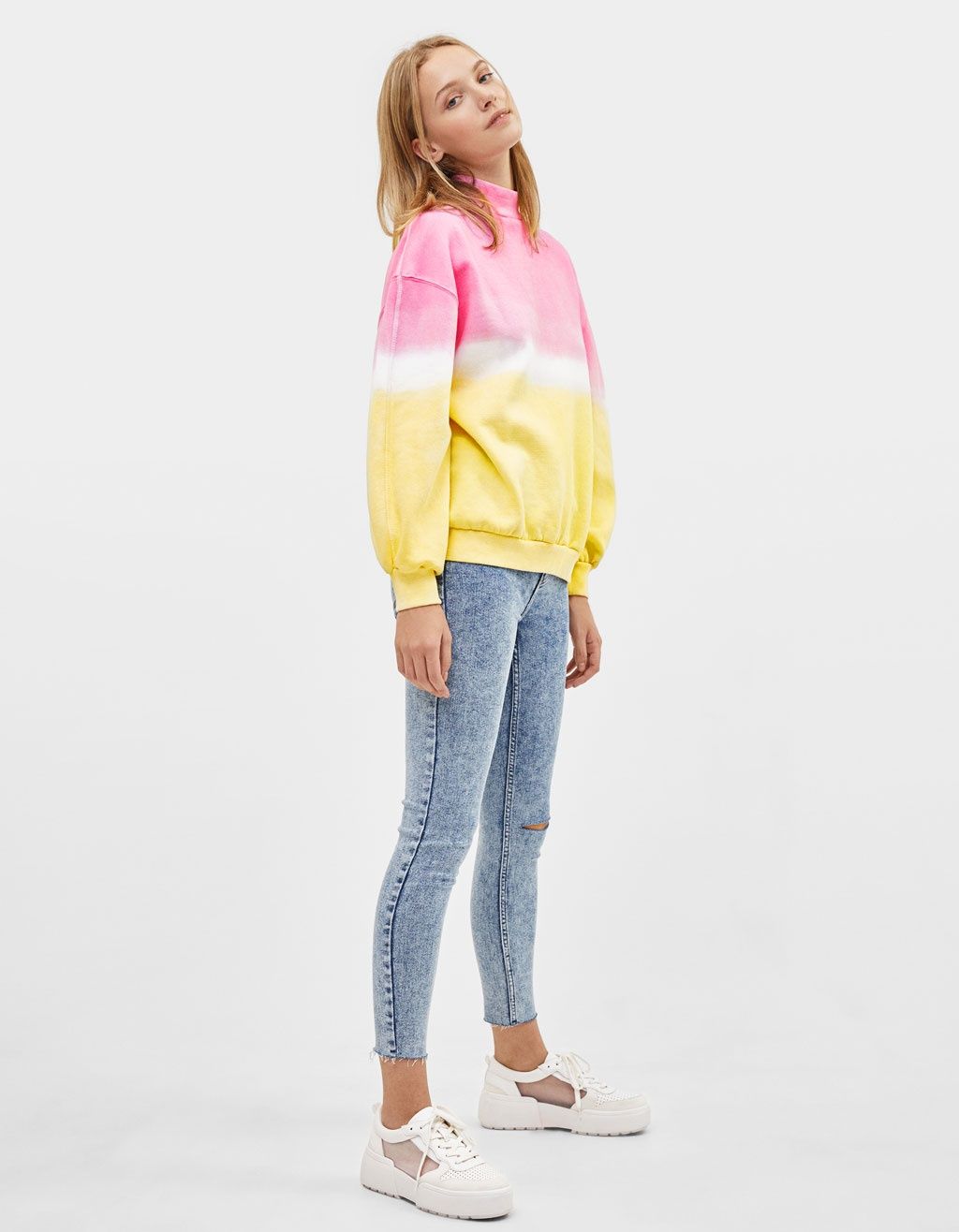 Sweatshirt tie dye Bershka