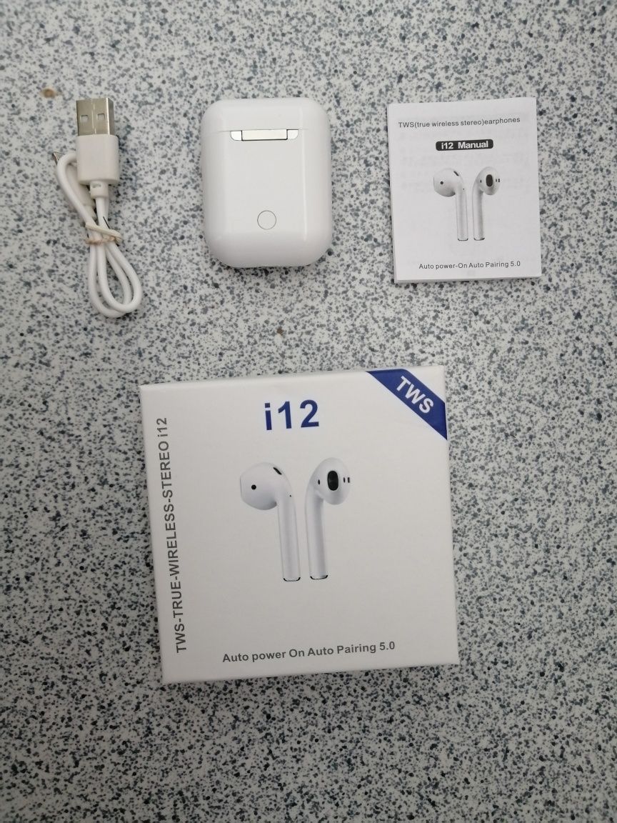 Bluetooth слушалки i12