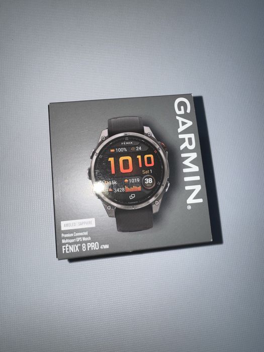 SIGILAT CU FACTURA - Garmin 8 Fenix Pro 47mm Sapphire Graphite/negru