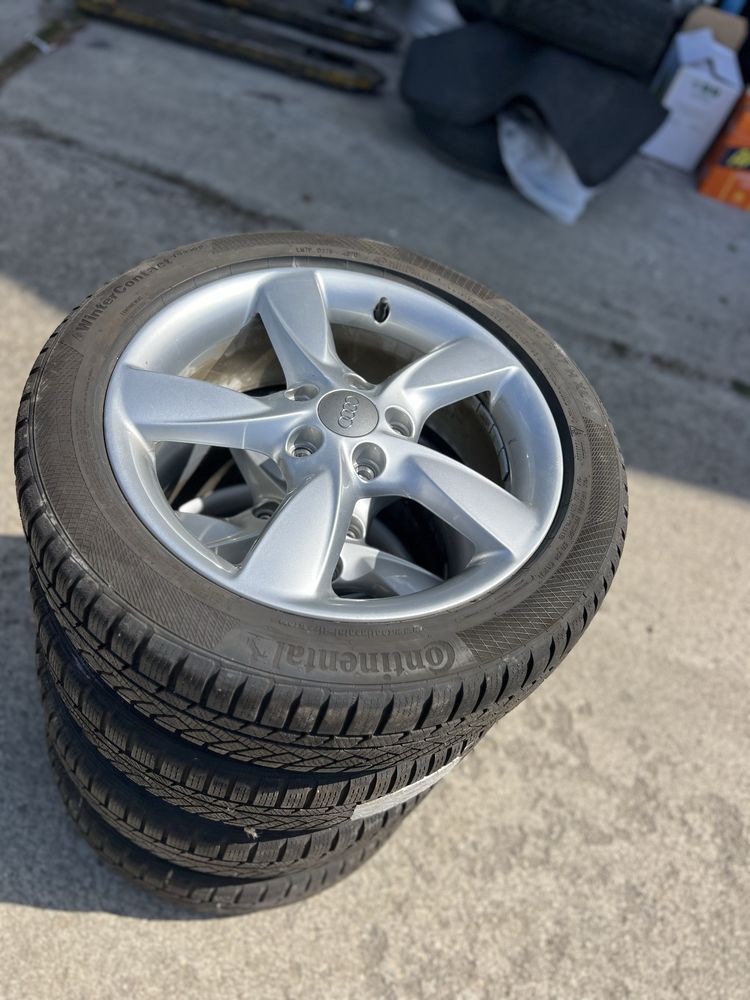 Джанти със зимни гуми Continental 205/50/17 DOT20. Audi A3 2015 нагоре