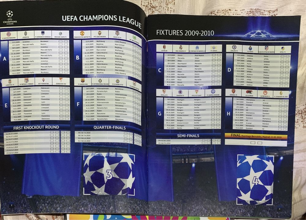 Album gol Panini UEFA Champions League 2009 – 2010