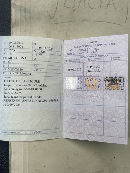 Dacia duster 1.5 dci 2012