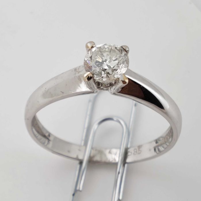 Inel aur 14k cu diamant natural 0.56ct