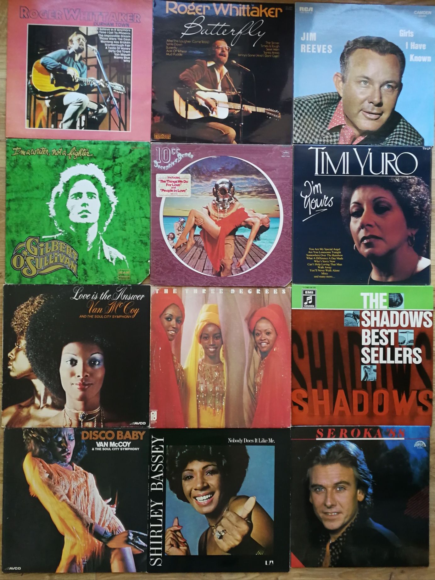 Vinil Roger Whittaker Gilbert O'Sulivan Shirley Bassey Timi Yuro