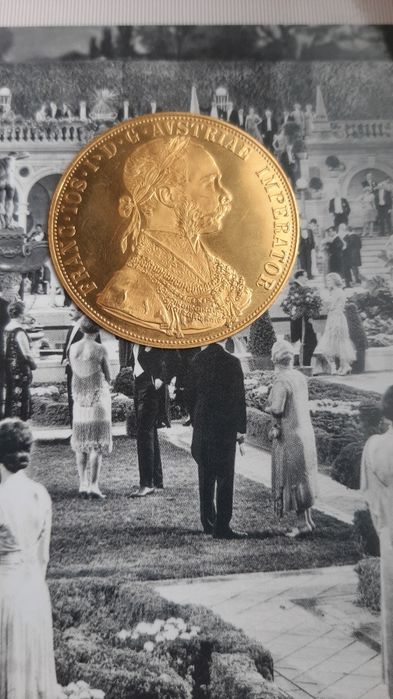 Moneda aur 4 ducați 1915 14 grame preț minim