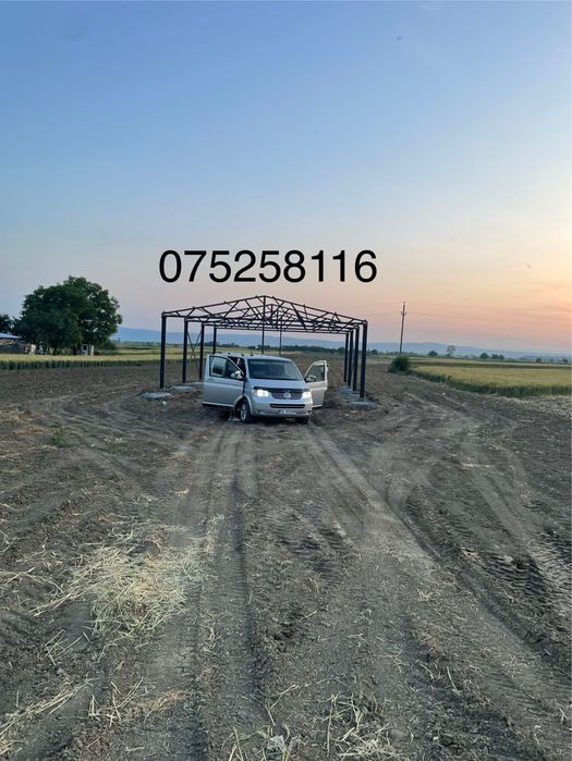 Casa pe structura metalica 8 m latimex 15 lungime x4 m strasina