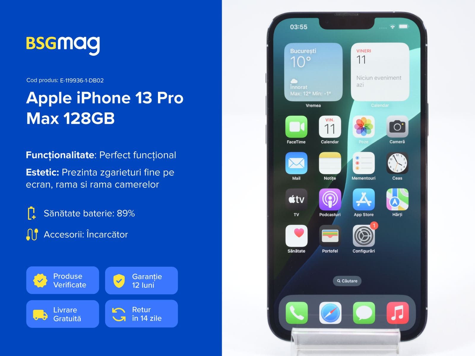 Telefon Apple iPhone 13 Pro Max 128GB - BSGmag