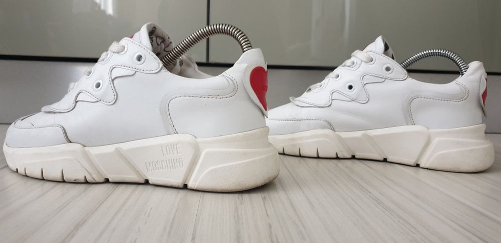 LOVE MOSCHINO Leather Sneakers Size 36- 23см ОРИГИНАЛ! ЕСТ Кожа!