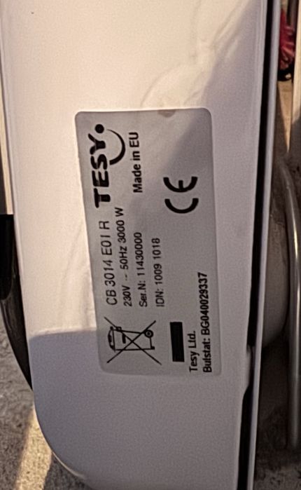 Маслен радиатор TESY CB3014EO1R – 3000 W