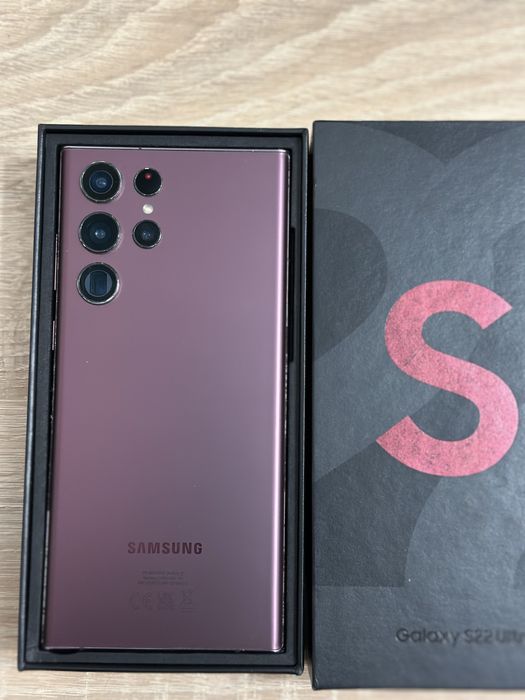 Vand samsung s22 ultra burgundy 256 GB