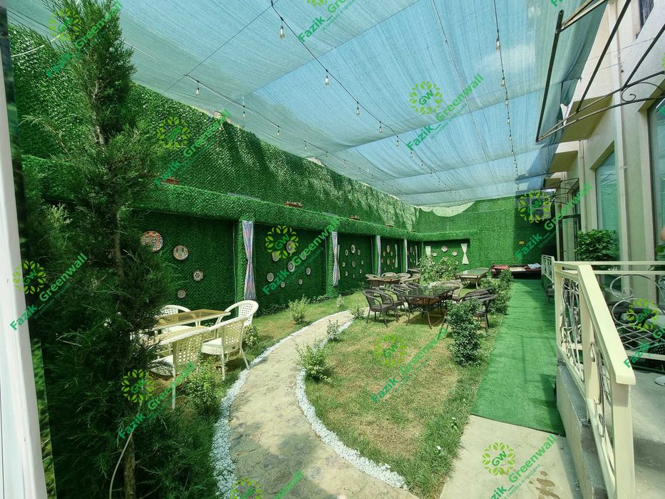 Yashil zabor / Искусственный кусты / Green Wall dekorativ setka