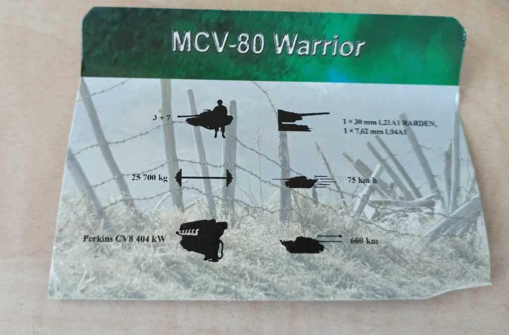Macheta Tanc Warrior MCV-80 UK 2003 - Amercom 1/72