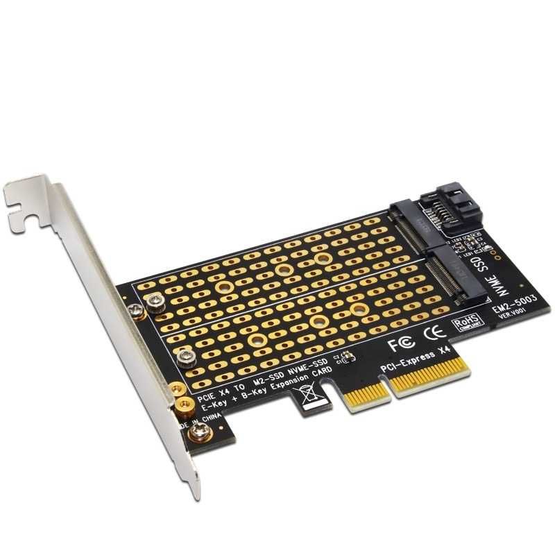 Adaptor dual M.2 NGFF / NVME la PCIE 4x cod E396