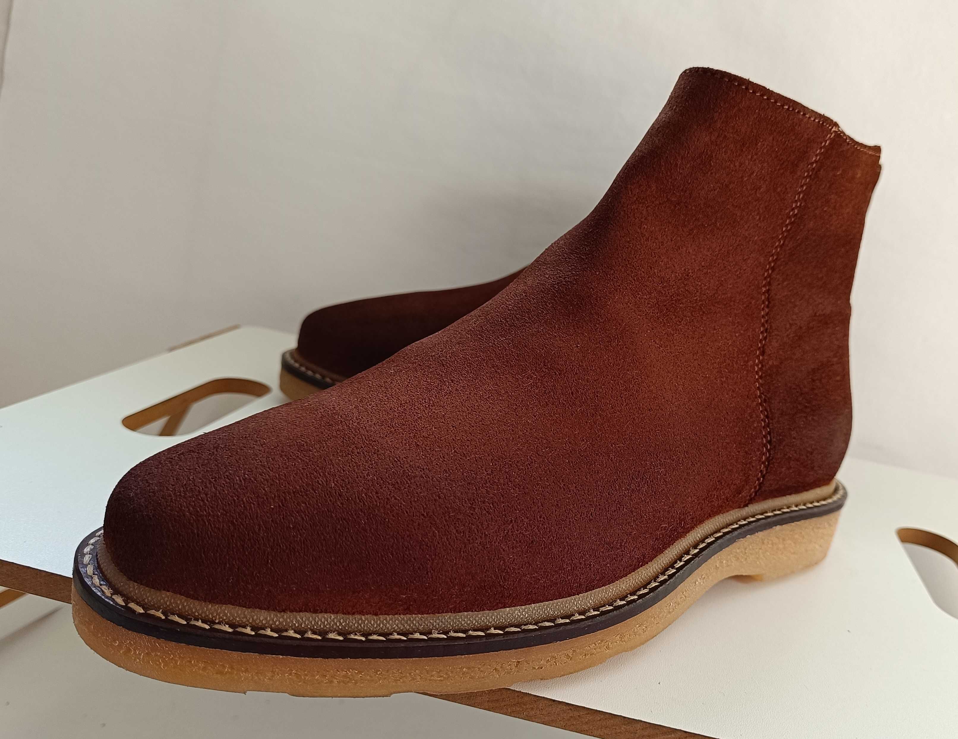 Ghete chelsea 40 premium plain toe ZARA NOI piele naturala moale