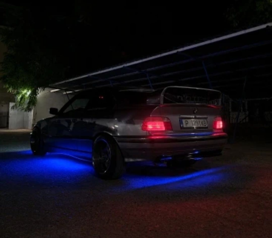 Set Benzi Led RGB Neon cu Aplicatie Bluetooth Lumina sub masina