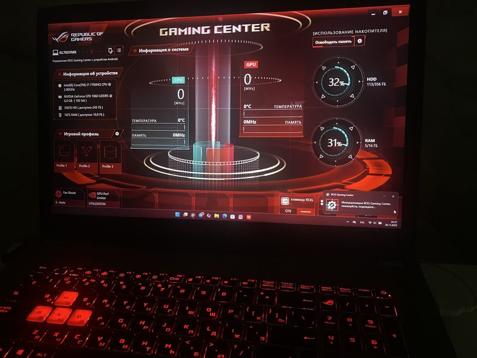 ASUS Rog Strix Gl 702 VMK