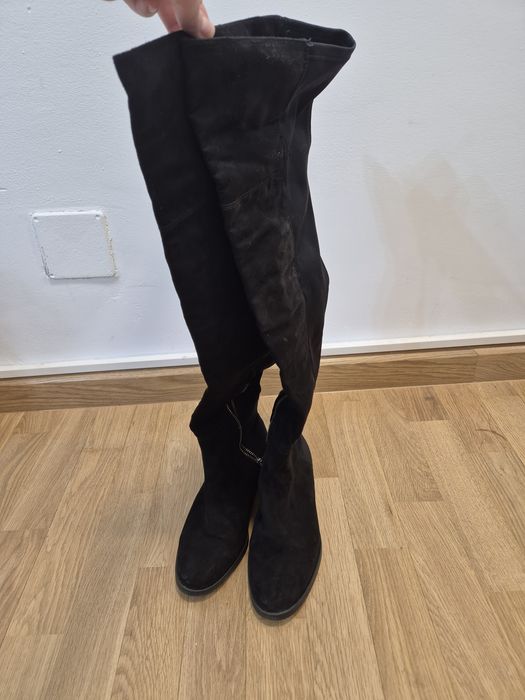 Cizme lungi toc mic 38