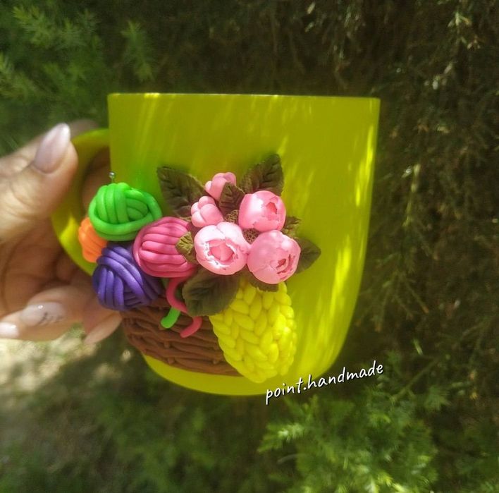 Кружка с 3D декором