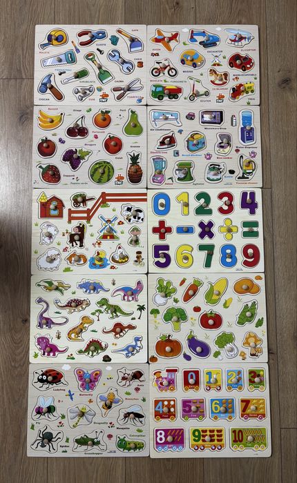 Puzzle din lemn pt copii